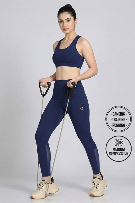 Zelocity Quick Dry Gym Leggings - Blue Depth — image 2